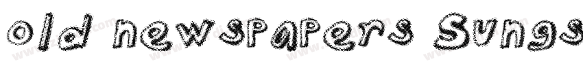 old newspapers Sungs字体转换
